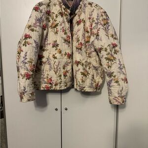 Polo by Ralph Lauren Floral Aztec Reversable Quilted Jacket